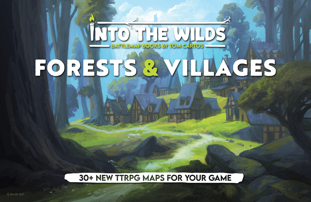 Into the Wilds Battlemap Books: Forests and Villages