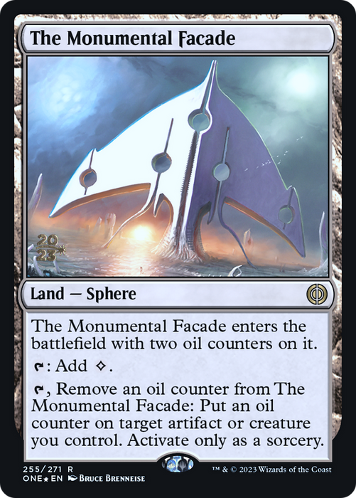 The Monumental Facade [Phyrexia: All Will Be One Prerelease Promos]