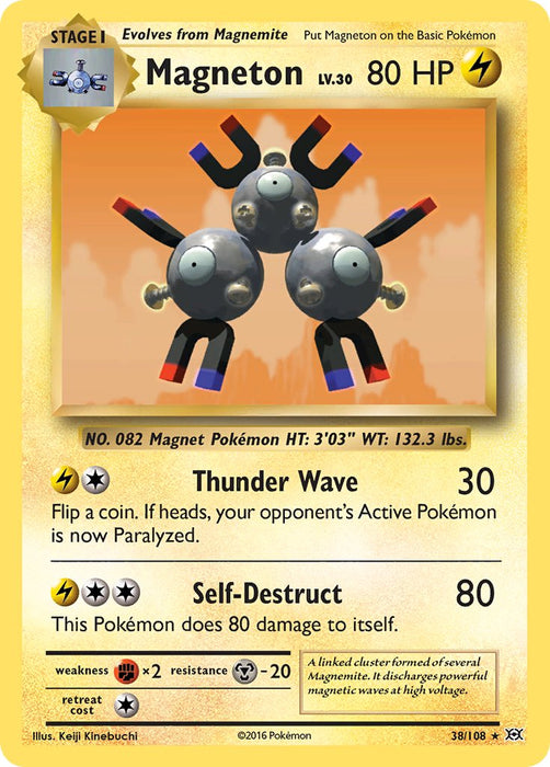 Magneton (38/108) (Theme Deck Exclusive) [XY: Evolutions]