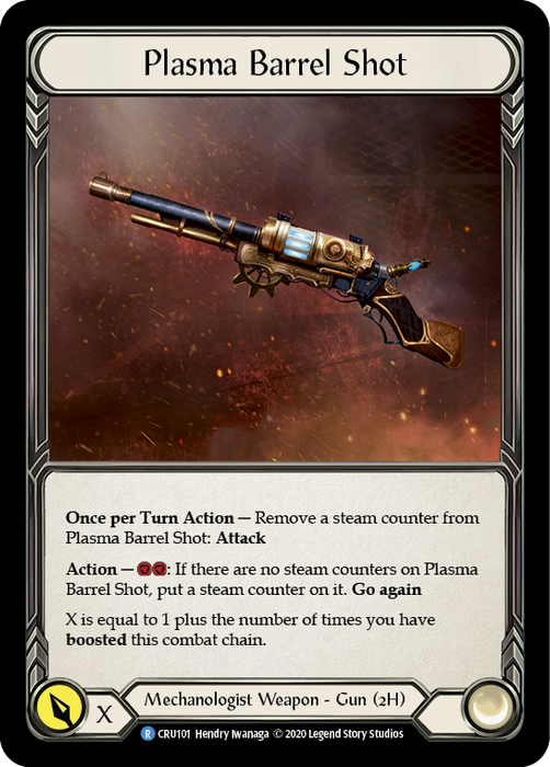 Plasma Barrel Shot [CRU101] (Crucible of War)  1st Edition Cold Foil