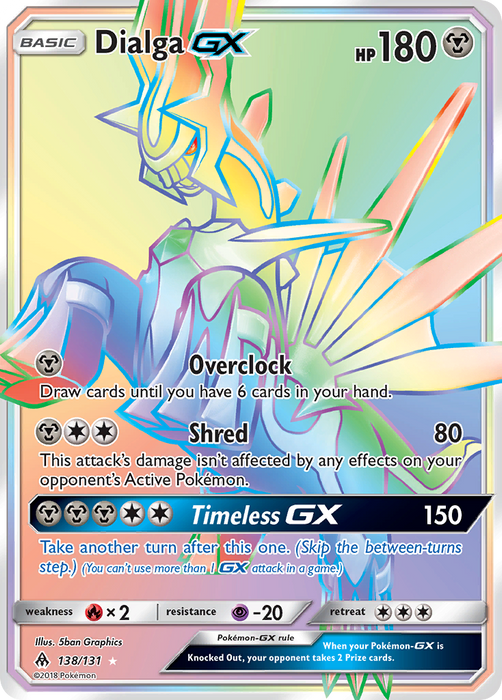 Dialga GX (138/131) [Sun & Moon: Forbidden Light]