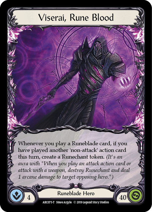 Viserai // Viserai, Rune Blood [ARC076-T // ARC075-T] (Arcane Rising)  1st Edition Normal