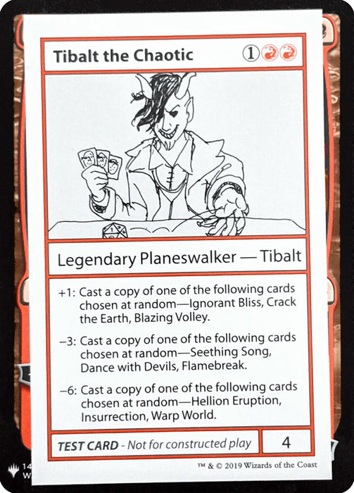 Tibalt the Chaotic [Mystery Booster Playtest Cards]