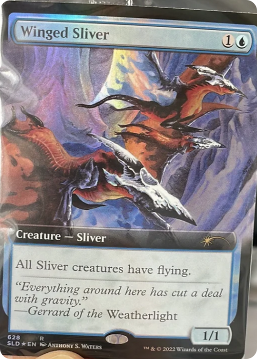 Winged Sliver (Extended Art) [Secret Lair Drop Promos]