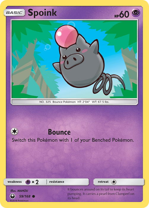 Spoink (59/168) [Sun & Moon: Celestial Storm]