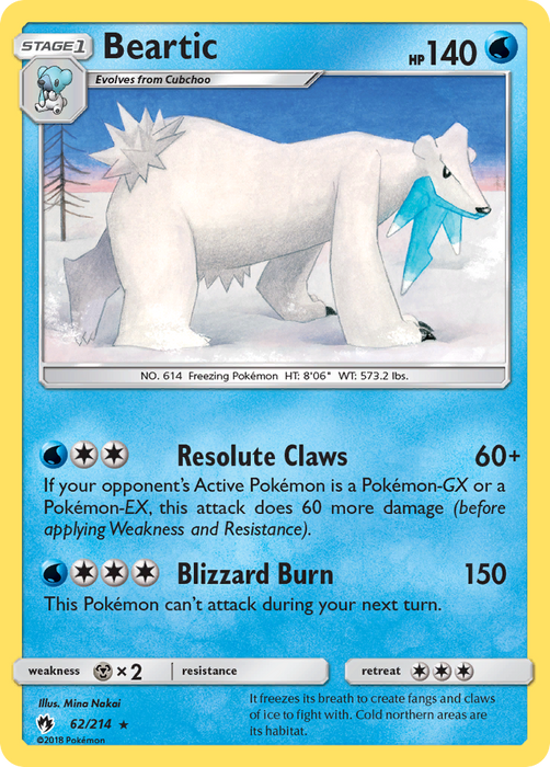 Beartic (62/214) [Sun & Moon: Lost Thunder]