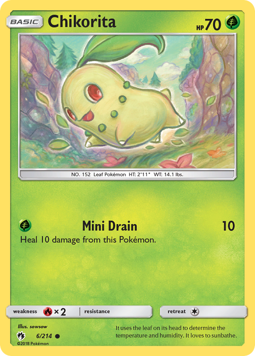 Chikorita (6/214) [Sun & Moon: Lost Thunder]