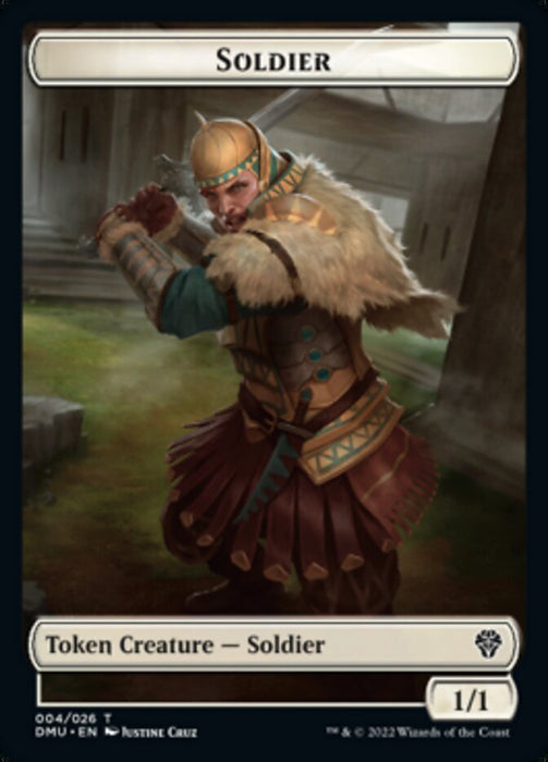 Soldier // Zombie Double-Sided Token [Dominaria United Tokens]