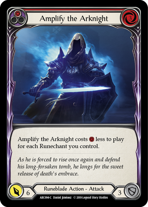 Amplify the Arknight (Red) [ARC094-C] (Arcane Rising)  1st Edition Normal