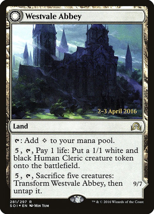 Westvale Abbey // Ormendahl, Profane Prince [Shadows over Innistrad Prerelease Promos]