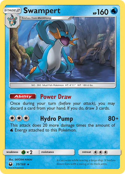 Swampert (35/168) [Sun & Moon: Celestial Storm]