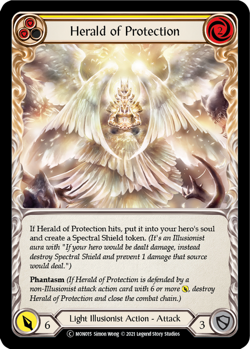 Herald of Protection (Yellow) [U-MON015] (Monarch Unlimited)  Unlimited Normal