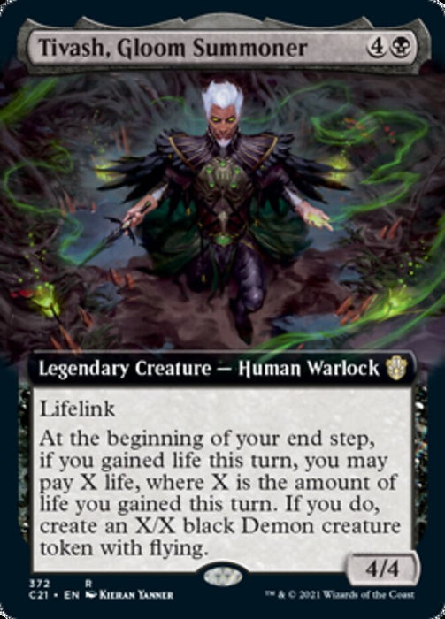 Tivash, Gloom Summoner (Extended Art) [Commander 2021]