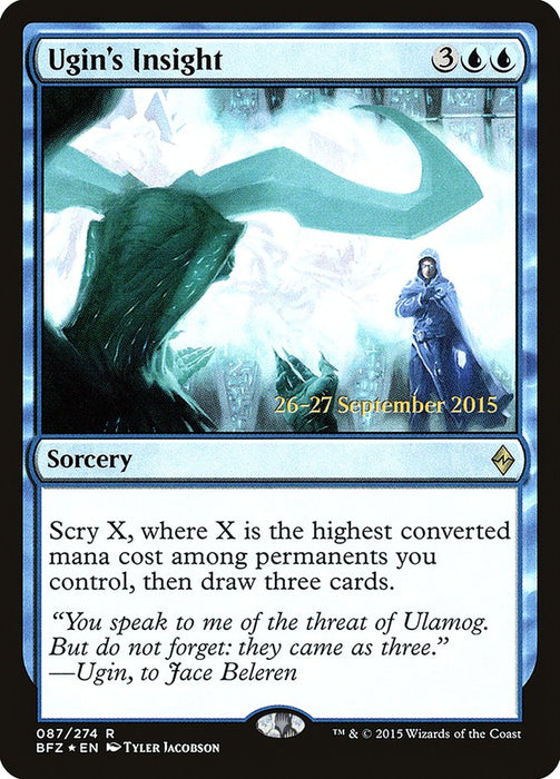 Ugin's Insight [Battle for Zendikar Prerelease Promos]