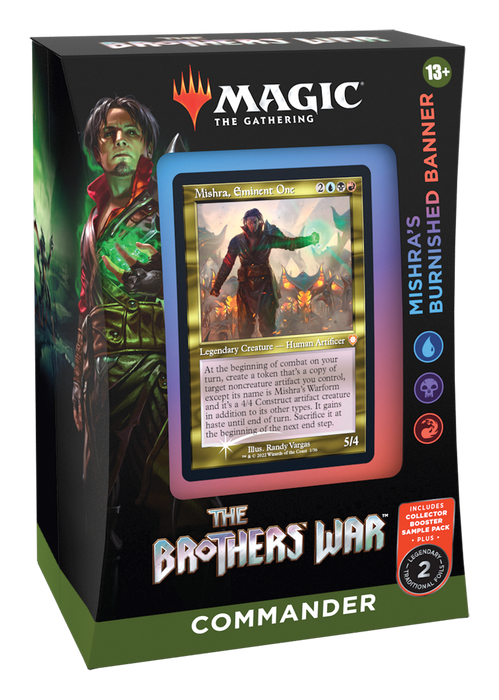 MTG THE BROTHERS WAR COMMANDER MISHRA'S BURNISHED BANNER (FR)