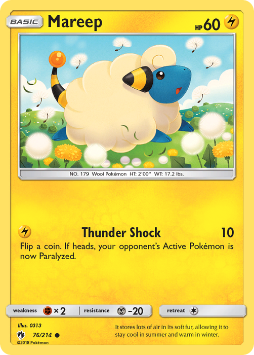 Mareep (76/214) [Sun & Moon: Lost Thunder]