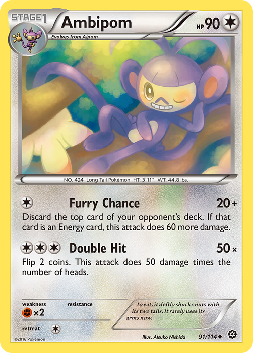 Ambipom (91/114) [XY: Steam Siege]