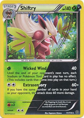 Shiftry (11/114) (Cosmos Holo) [XY: Steam Siege]