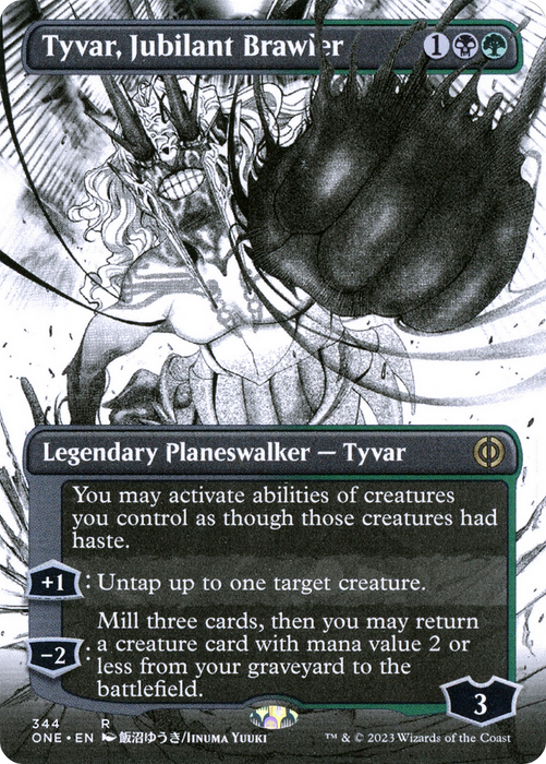 Tyvar, Jubilant Brawler (Borderless Manga) [Phyrexia: All Will Be One]