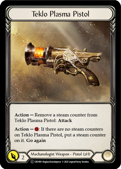 Teklo Plasma Pistol [U-CRU100] (Crucible of War Unlimited)  Unlimited Rainbow Foil