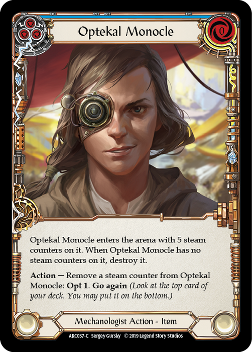 Optekal Monocle [ARC037-C] (Arcane Rising)  1st Edition Normal