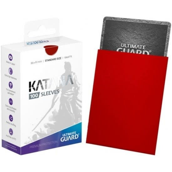 UG SLEEVES KATANA RED 100CT