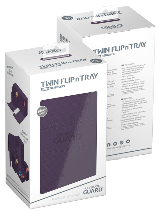 UG TWIN FLIP N TRAY DECK CASE MONOCOLOR PURPLE 200+