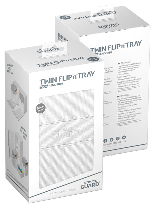 UG TWIN FLIP N TRAY DECK CASE MONOCOLOR WHITE 200+