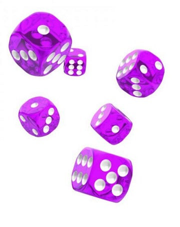 OAKIE DOAKIE 12D6 16MM DICE - TRANSLUCENT PURPLE