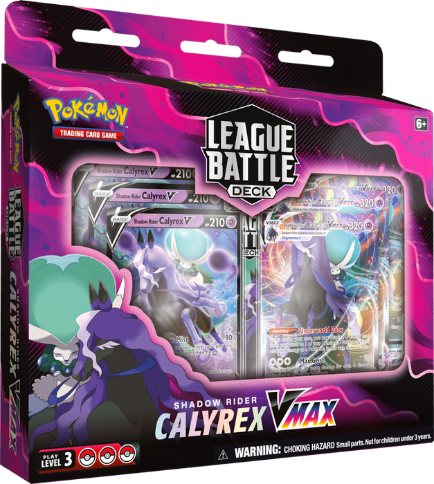 POKEMON LEAGUE BATTLE DECK SHADOW RIDER CALYREX VMAX