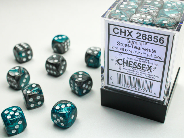 GEMINI 36D6 STEEL-TEAL/WHITE 12MM