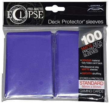 UP D-PRO ECLIPSE PURPLE MATTE SLEEVES 100CT