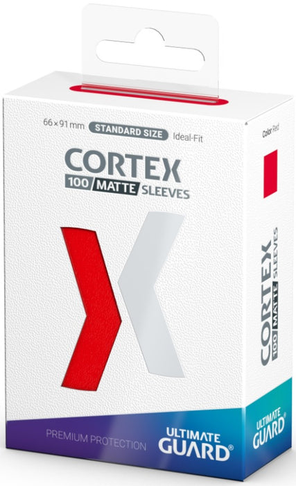 UG SLEEVES CORTEX STANDARD MATTE RED 100CT