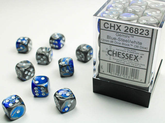 GEMINI 36D6 BLUE-STEEL/WHITE 12MM