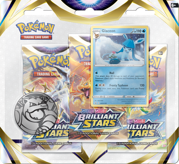 POKEMON BRILLIANT STARS-3PK blister