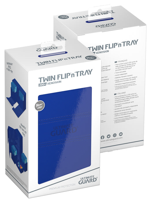 UG TWIN FLIP N TRAY DECK CASE MONOCOLOR BLUE 200+